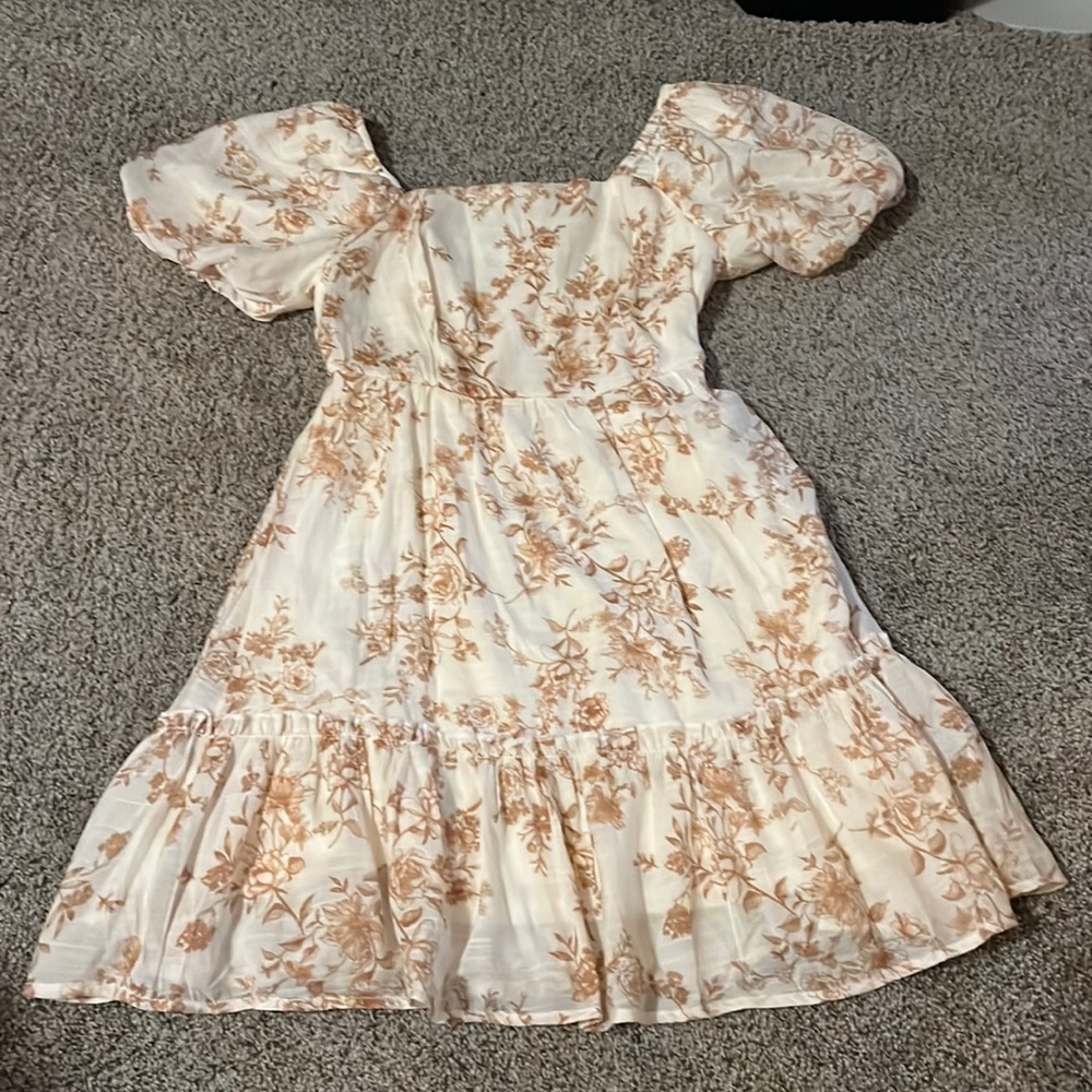 Short Sleeve Floral Dress